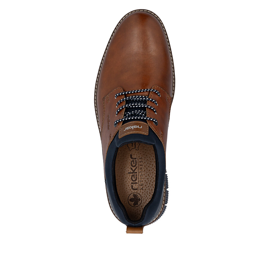 chaussures élastiques marron pour hommes rieker 14454-22