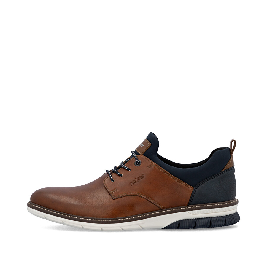 chaussures élastiques marron pour hommes rieker 14454-22