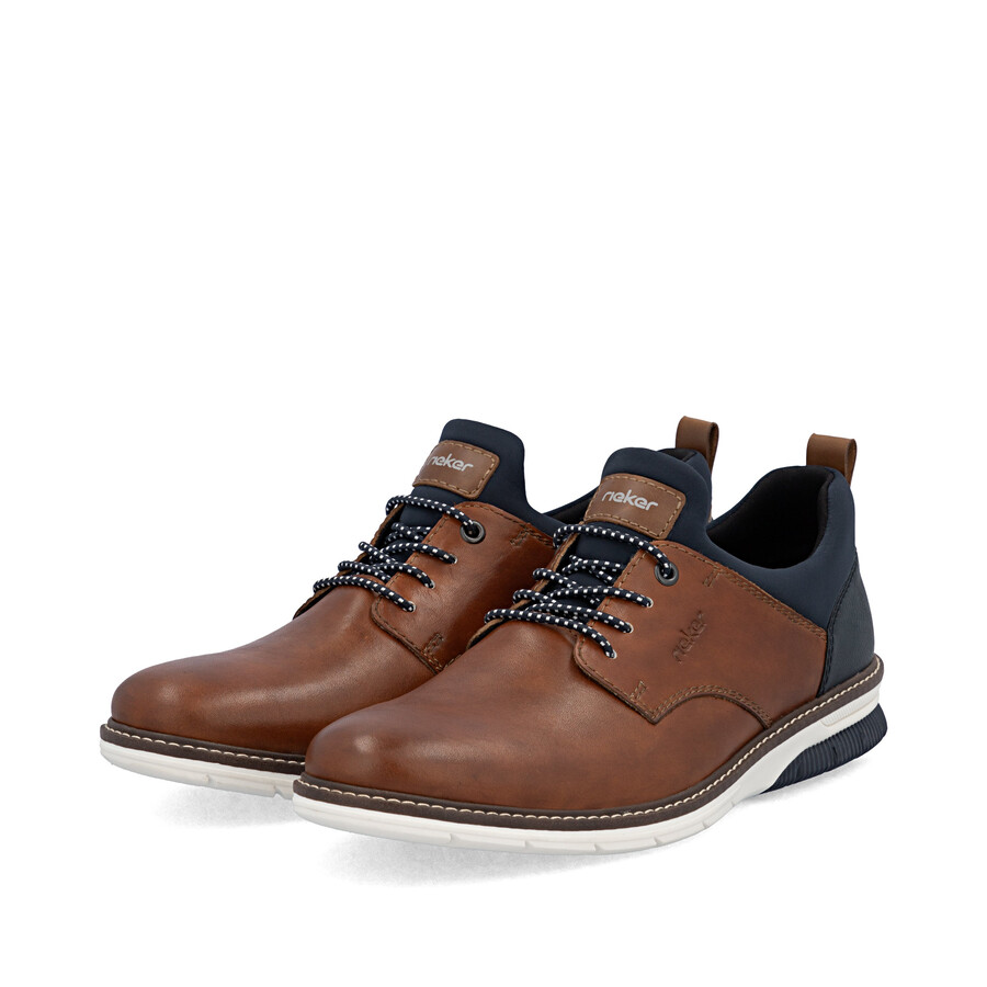 chaussures élastiques marron pour hommes rieker 14454-22