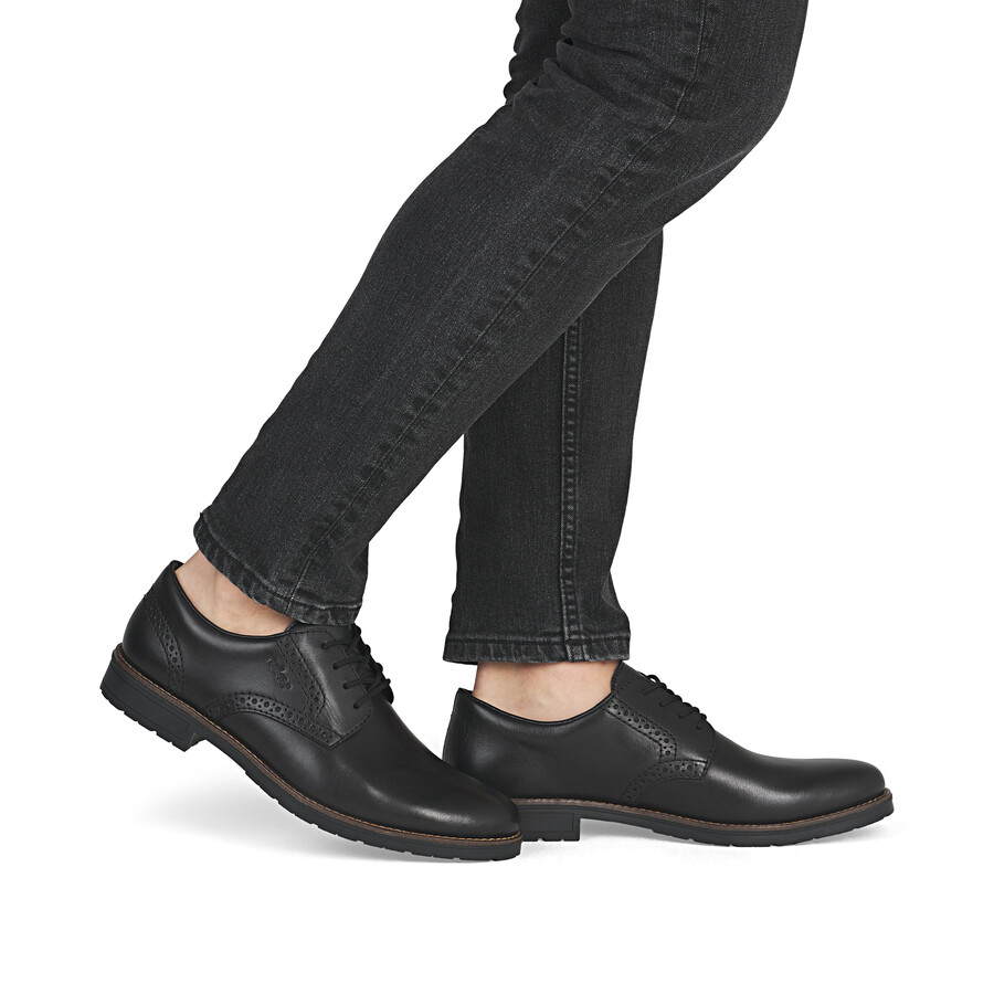 chaussures élastiques noires pour hommes rieker 14642-00