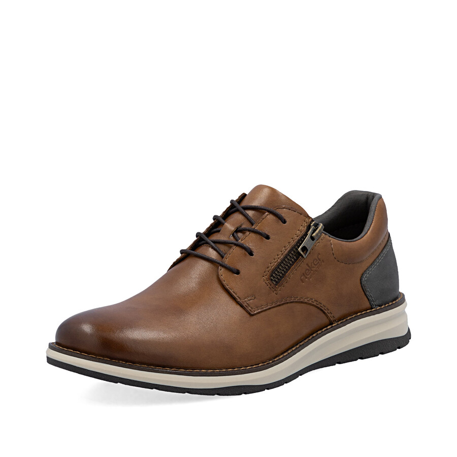 chaussures marron à fermeture éclair pour hommes rieker 14706-24