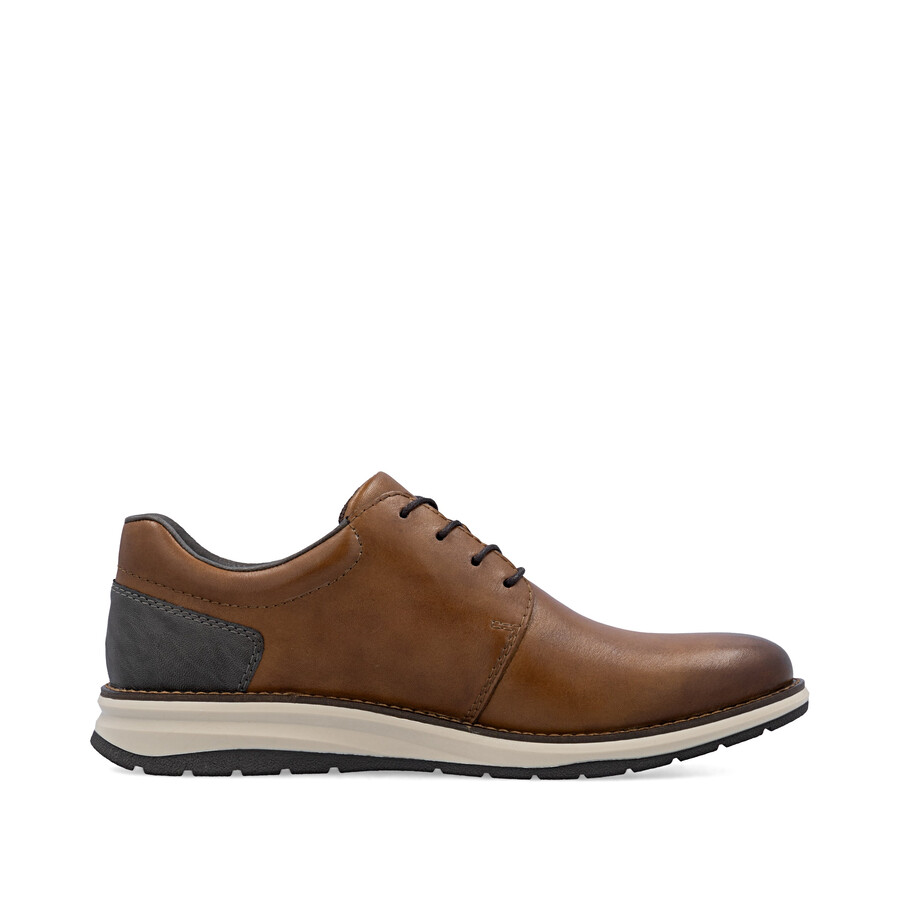 chaussures marron à fermeture éclair pour hommes rieker 14706-24
