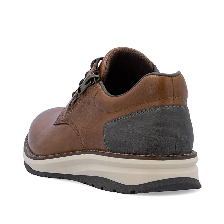 chaussures marron à fermeture éclair pour hommes rieker 14706-24
