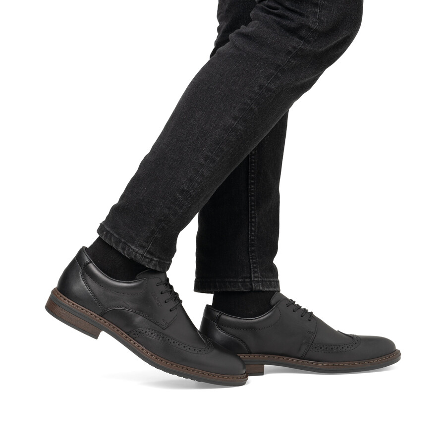 chaussures élastiques noires pour hommes rieker 17620-00