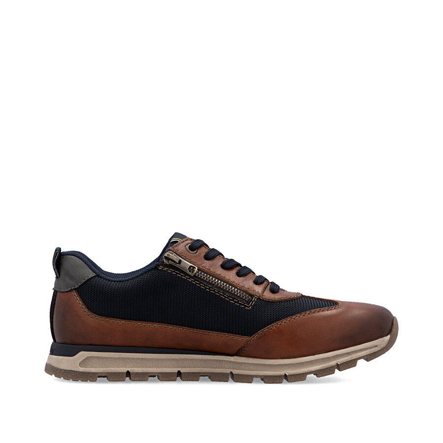 chaussures marron à fermeture éclair pour hommes rieker b0507-24