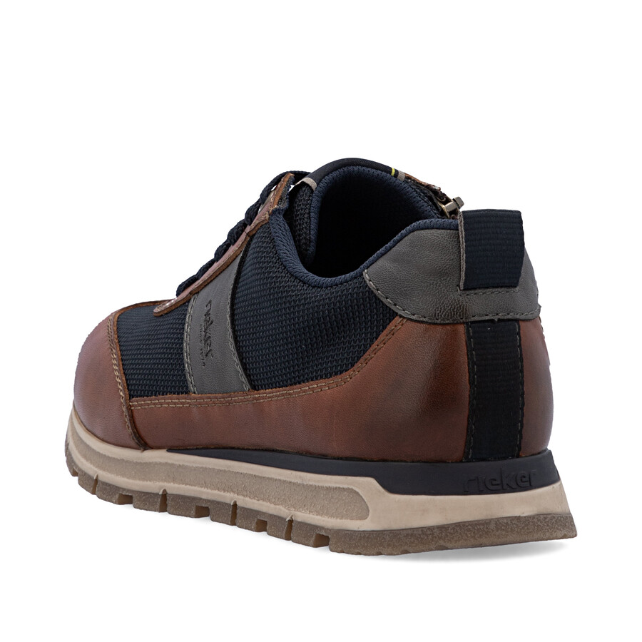 chaussures marron à fermeture éclair pour hommes rieker b0507-24