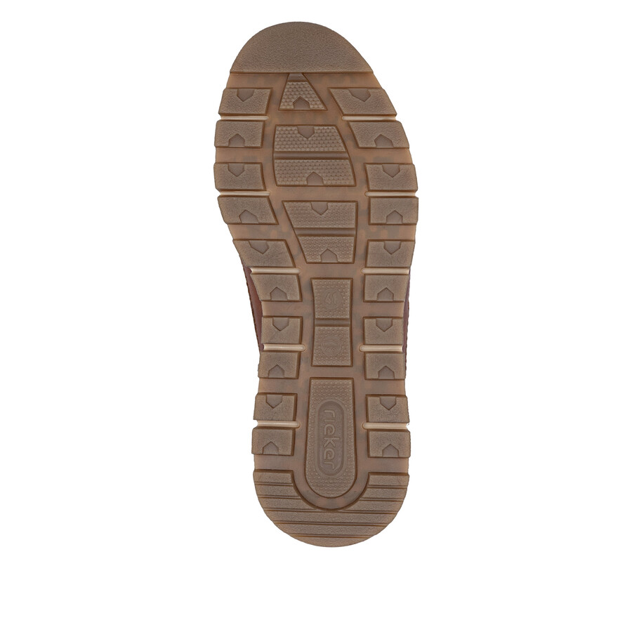 chaussures marron à fermeture éclair pour hommes rieker b0507-24