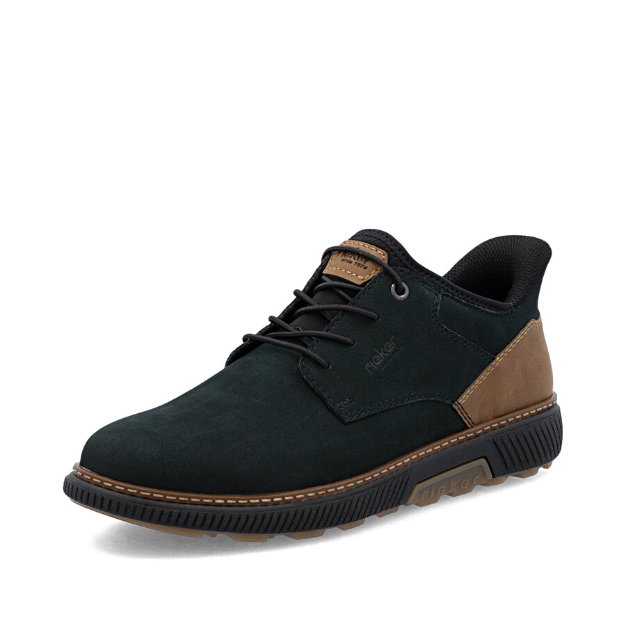 chaussures élastiques bleues pour hommes rieker b3357-15