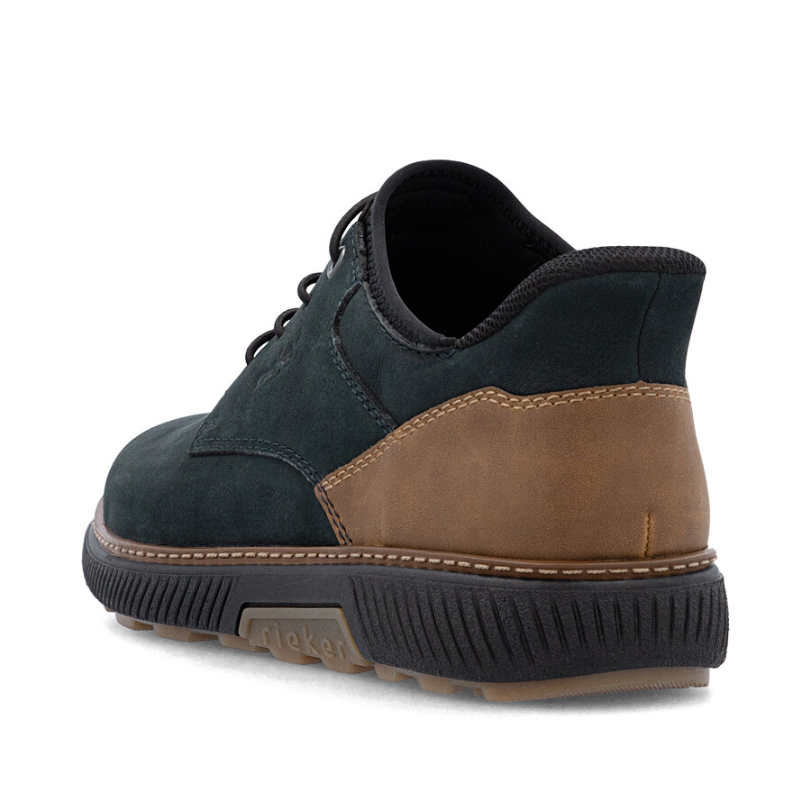 chaussures élastiques bleues pour hommes rieker b3357-15