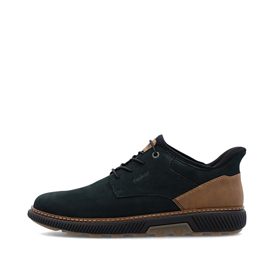 chaussures élastiques bleues pour hommes rieker b3357-15