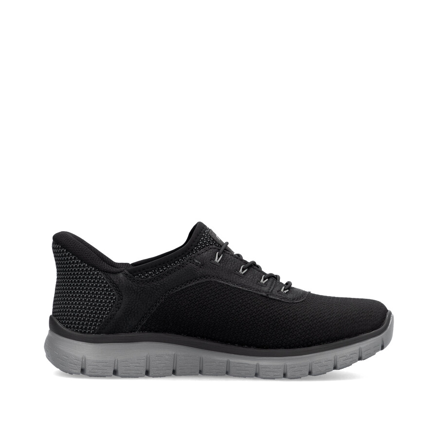 chaussures élastiques noires pour hommes rieker b6656-00