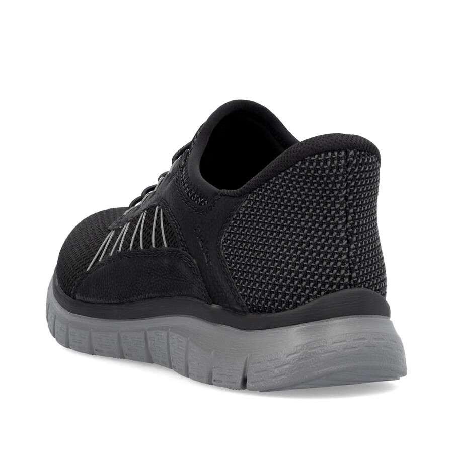 chaussures élastiques noires pour hommes rieker b6656-00