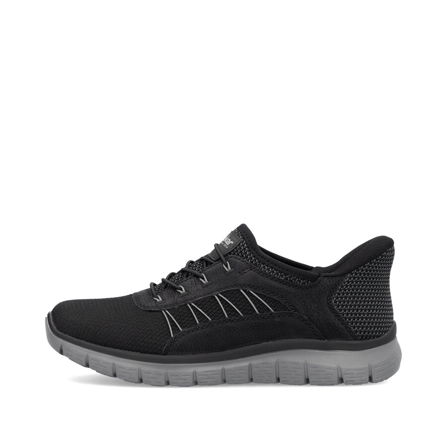 chaussures élastiques noires pour hommes rieker b6656-00