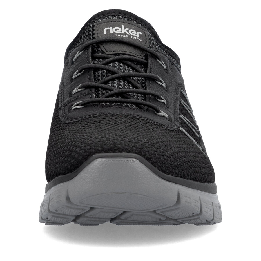 chaussures élastiques noires pour hommes rieker b6656-00