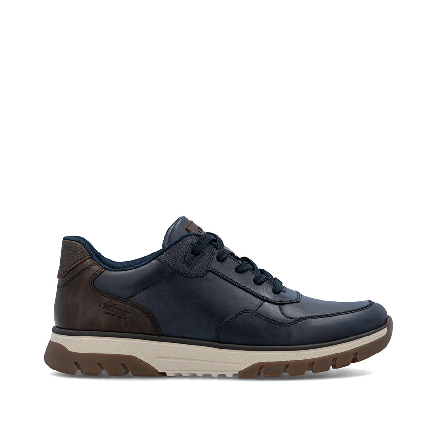 chaussures bleues à fermeture éclair pour hommes rieker b9301-14