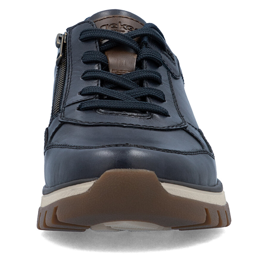 chaussures bleues à fermeture éclair pour hommes rieker b9301-14