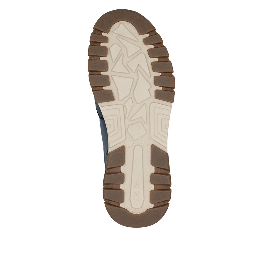 chaussures bleues à fermeture éclair pour hommes rieker b9301-14