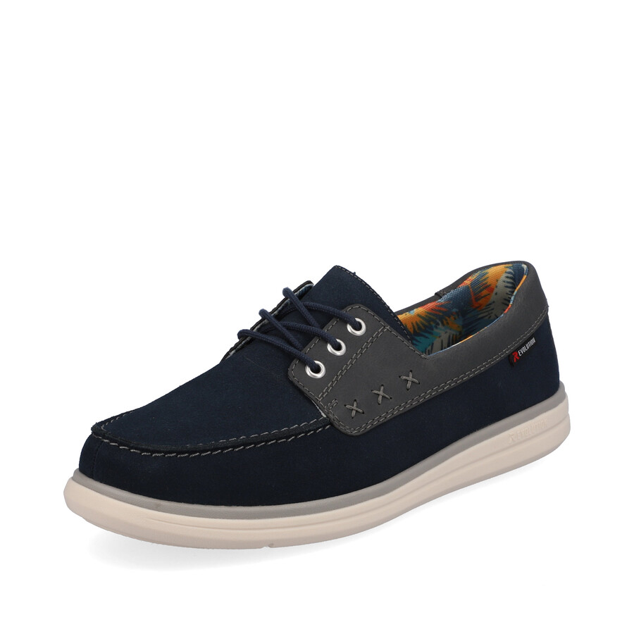 chaussures à lacets bleues pour hommes rieker sport u0601-14