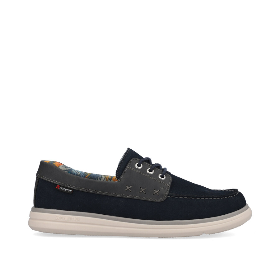 chaussures à lacets bleues pour hommes rieker sport u0601-14