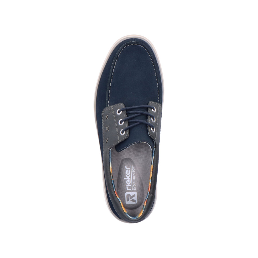 chaussures à lacets bleues pour hommes rieker sport u0601-14