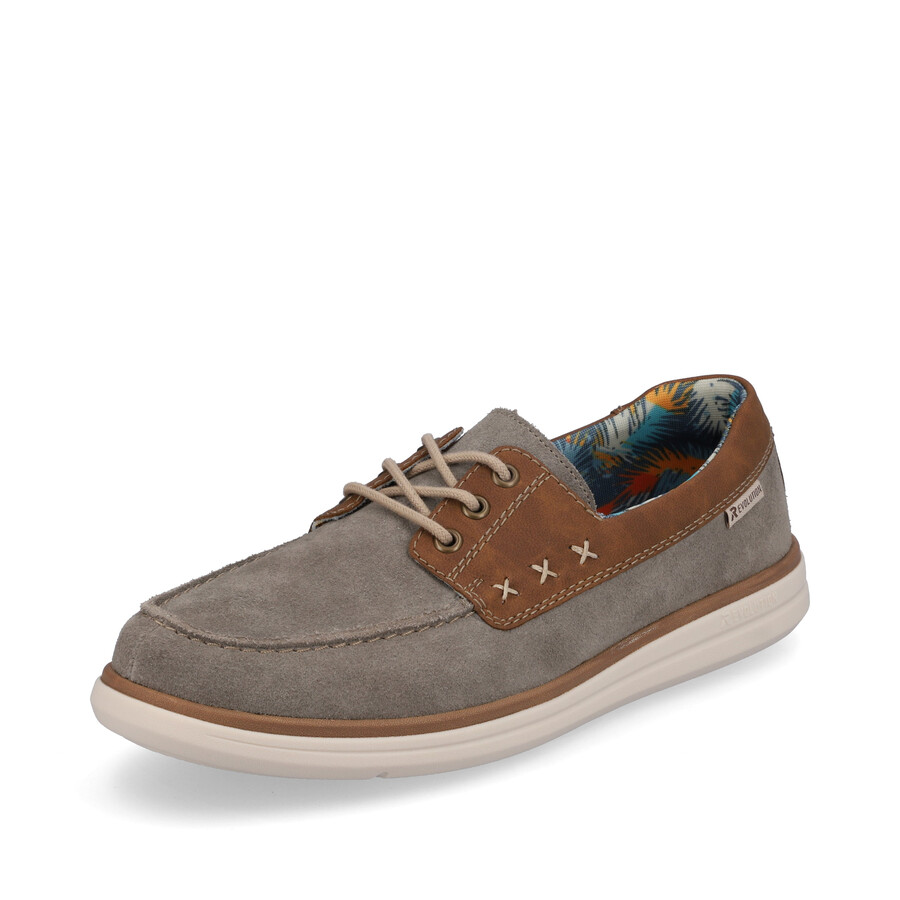 chaussures à lacets grises pour hommes rieker sport u0601-42