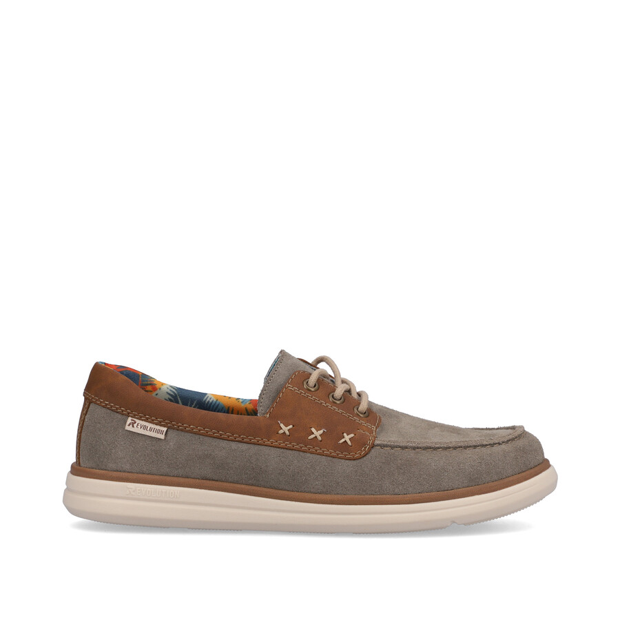chaussures à lacets grises pour hommes rieker sport u0601-42
