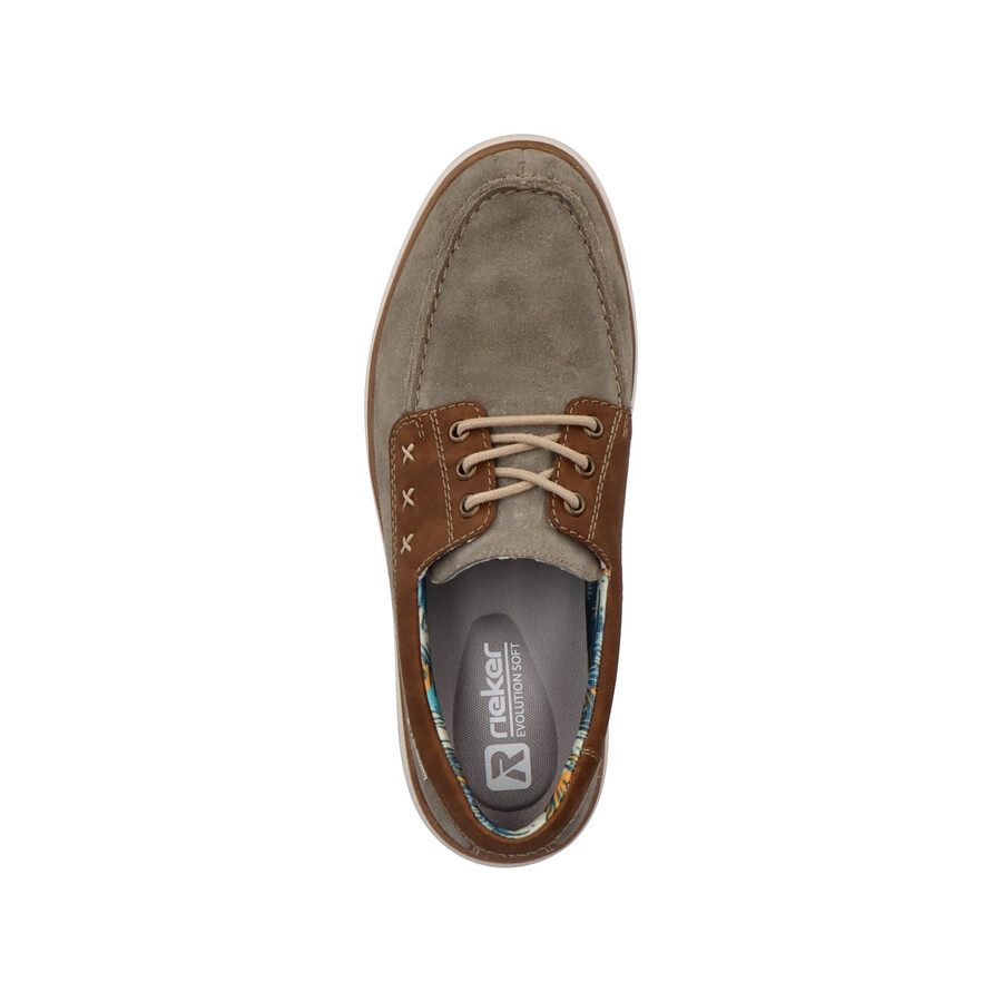 chaussures à lacets grises pour hommes rieker sport u0601-42