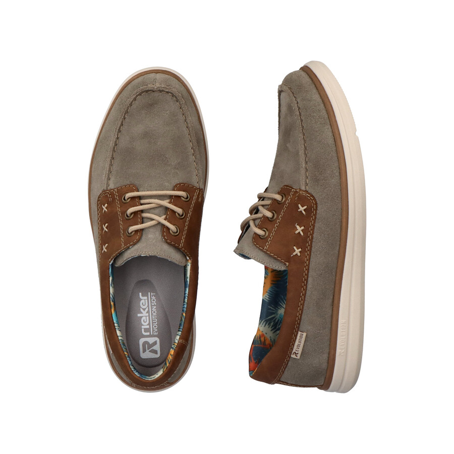 chaussures à lacets grises pour hommes rieker sport u0601-42