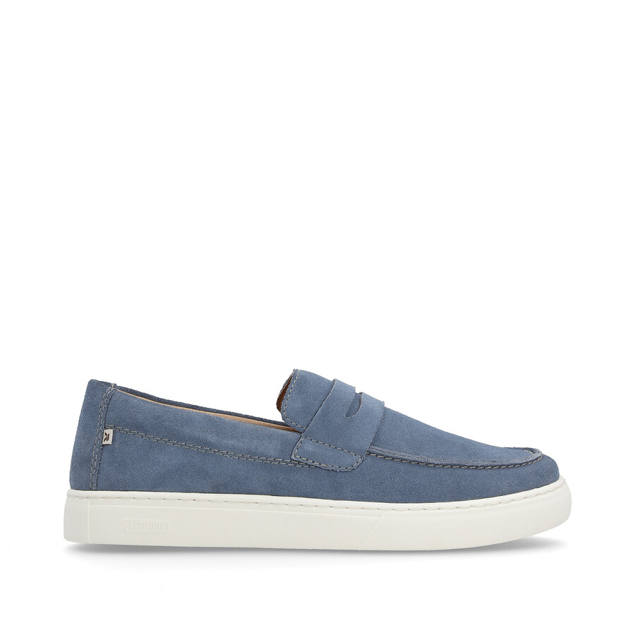 chaussures bleues à enfiler pour hommes rieker sport u0703-14