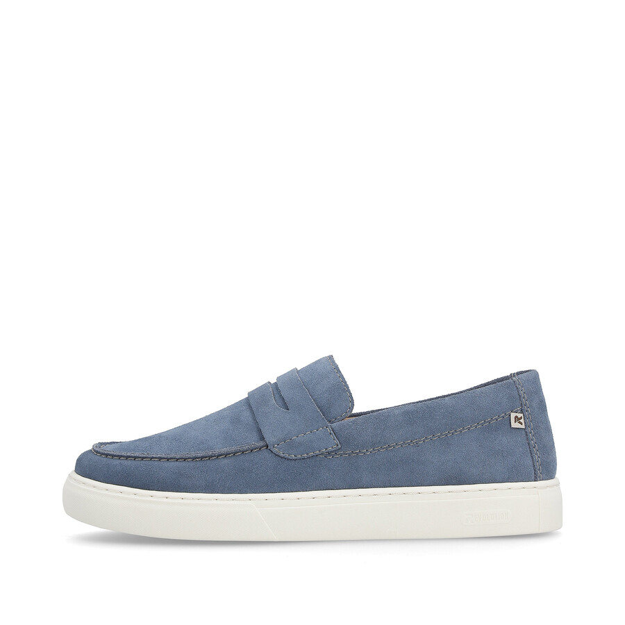 chaussures bleues à enfiler pour hommes rieker sport u0703-14