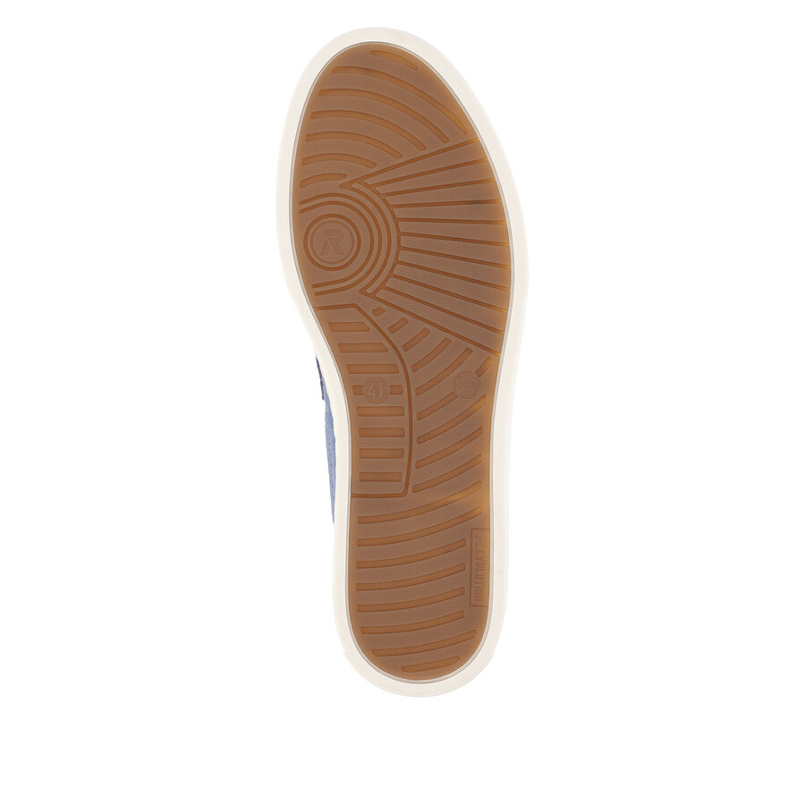 chaussures bleues à enfiler pour hommes rieker sport u0703-14