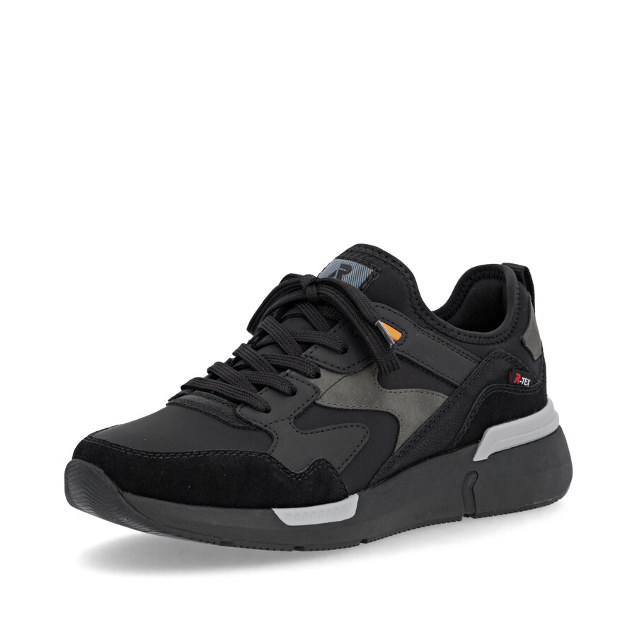 chaussures élastiques noires pour hommes rieker sport u1403-01