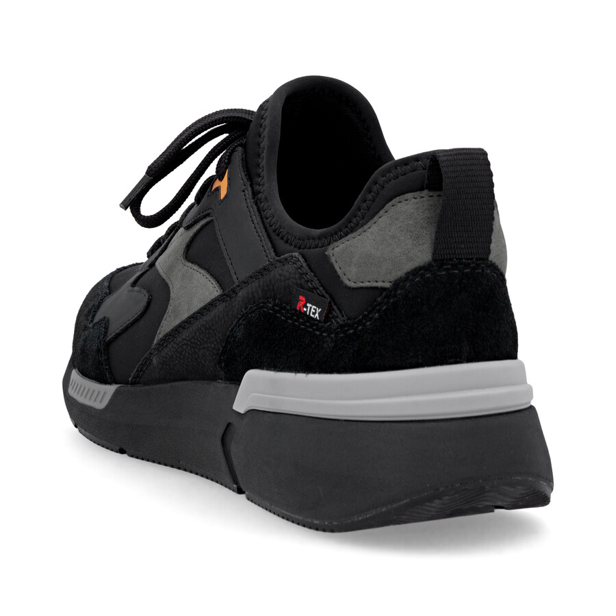 chaussures élastiques noires pour hommes rieker sport u1403-01