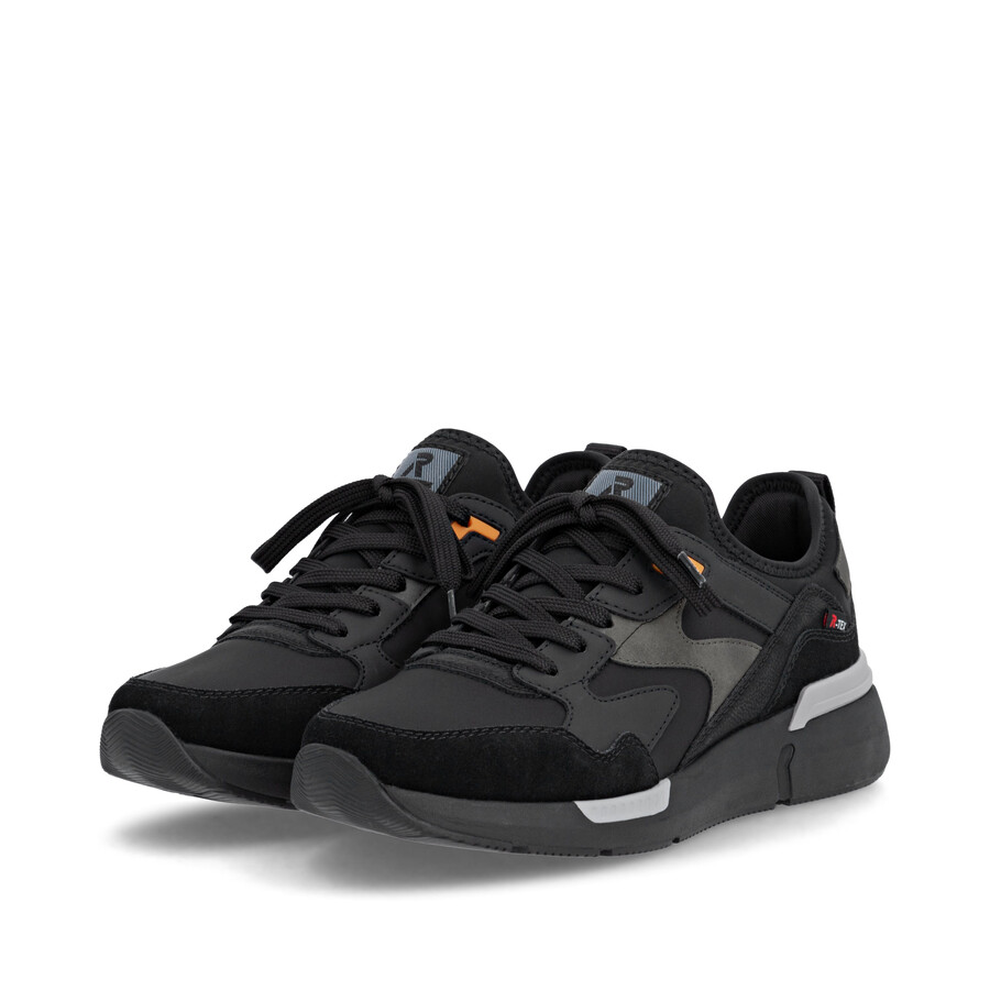 chaussures élastiques noires pour hommes rieker sport u1403-01