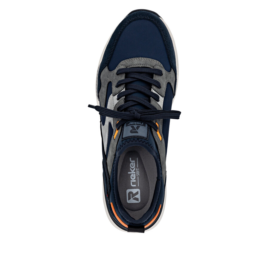 baskets bleues pour hommes rieker sport u1403-15