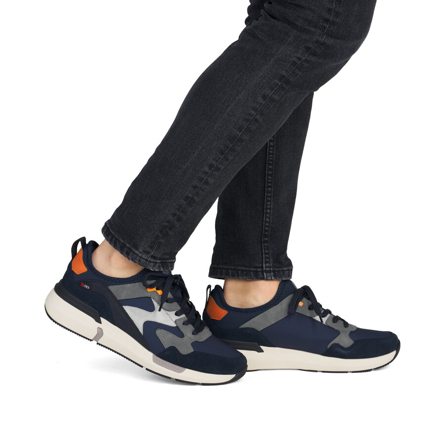 baskets bleues pour hommes rieker sport u1403-15