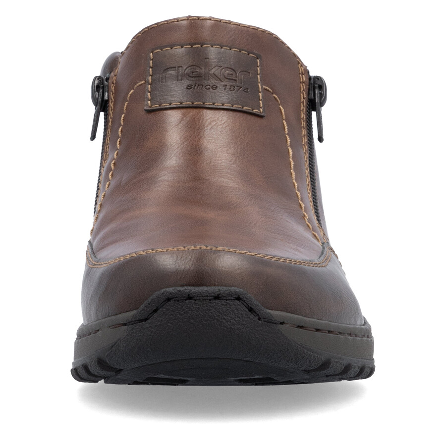 bottes marron à fermeture éclair pour homme rieker 03352-24