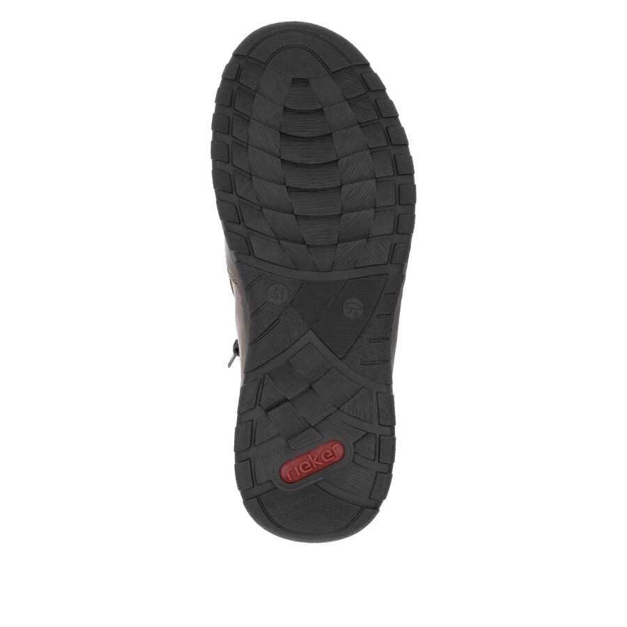 bottes marron à fermeture éclair pour homme rieker 03352-24