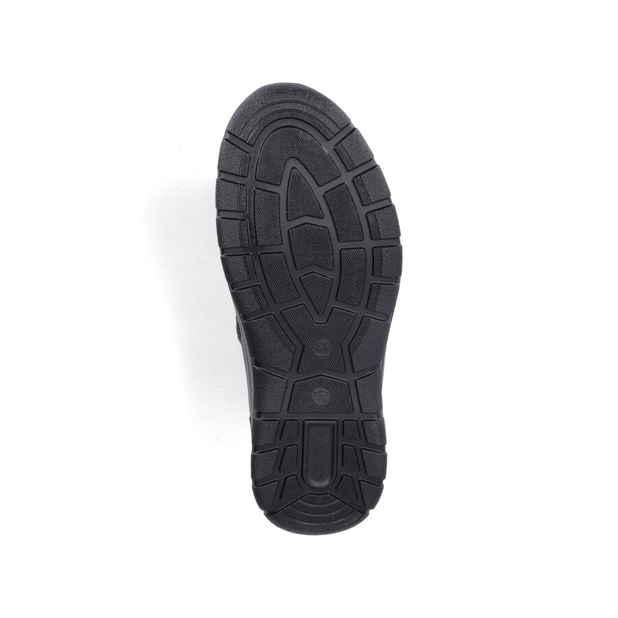 bottes noires à fermeture éclair pour hommes rieker 03632-00