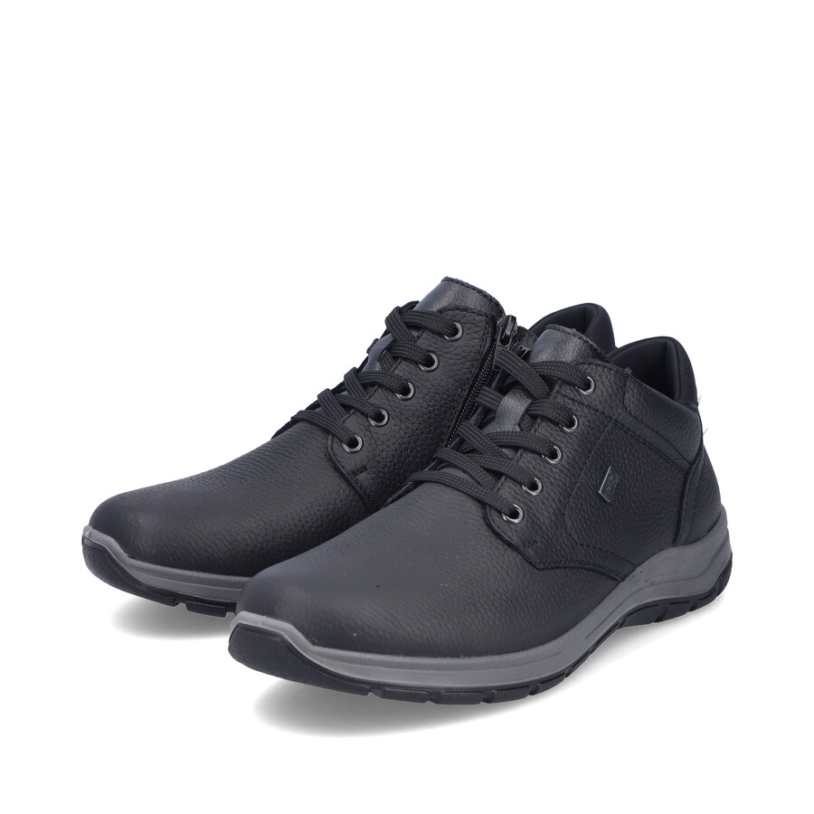 bottes noires à fermeture éclair pour hommes rieker 03632-00