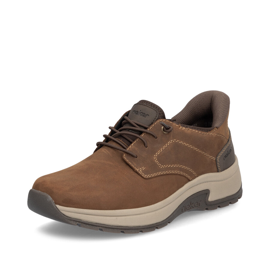 chaussures élastiques marron pour hommes rieker 11050-22