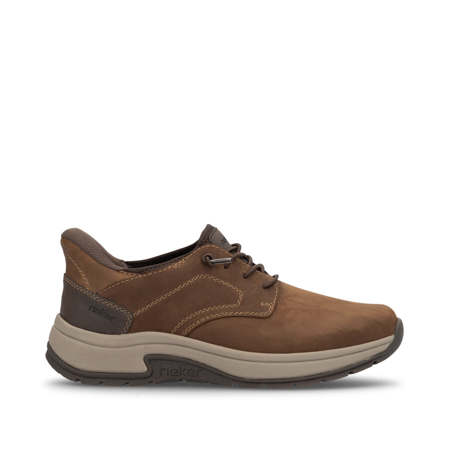 chaussures élastiques marron pour hommes rieker 11050-22