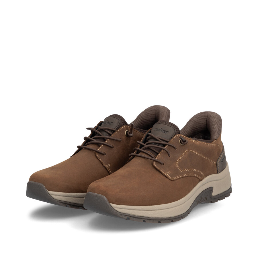 chaussures élastiques marron pour hommes rieker 11050-22
