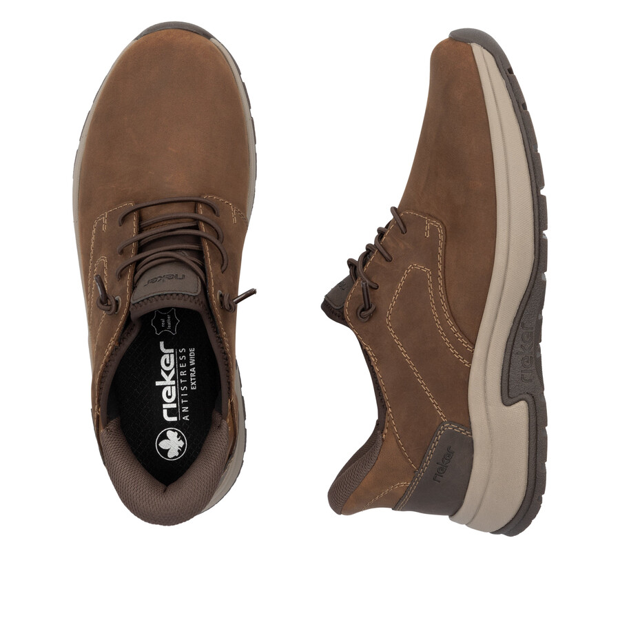 chaussures élastiques marron pour hommes rieker 11050-22