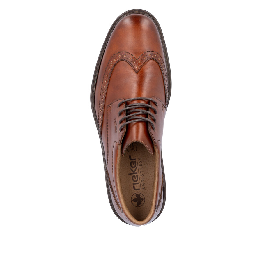 chaussures élastiques marron pour hommes rieker 17620-24