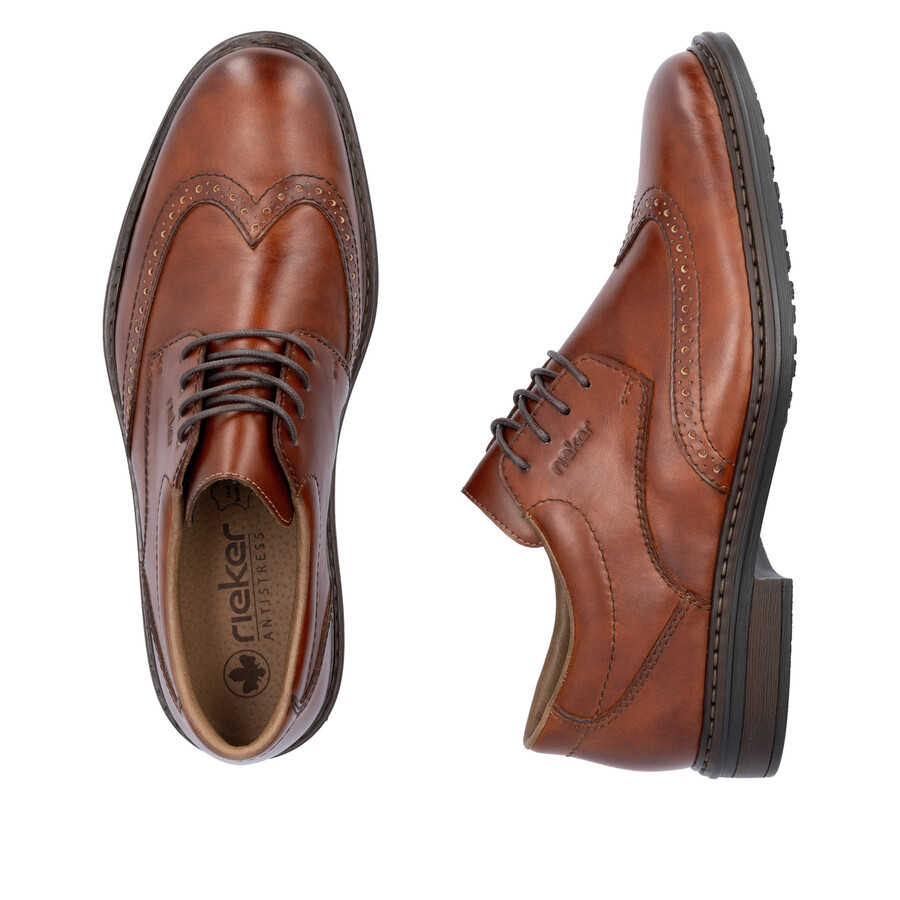 chaussures élastiques marron pour hommes rieker 17620-24