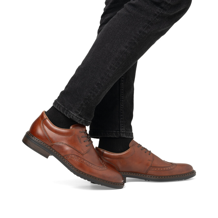 chaussures élastiques marron pour hommes rieker 17620-24