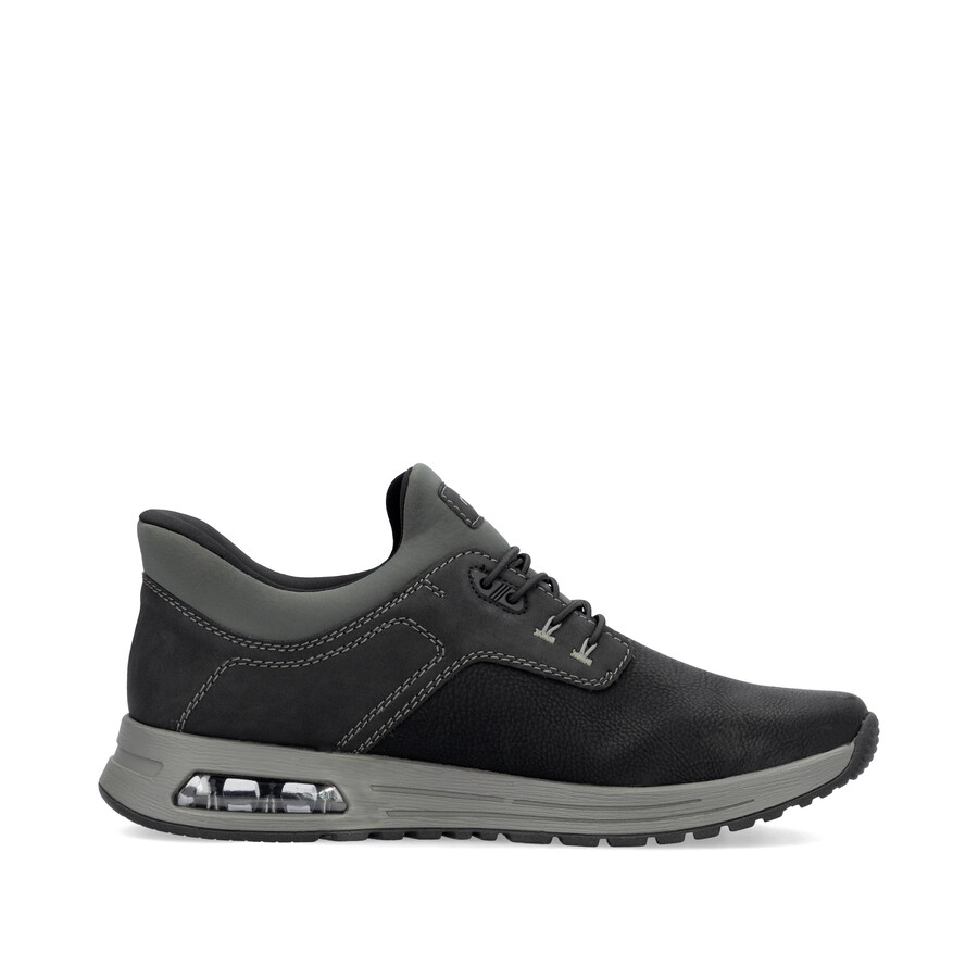 chaussures élastiques noires pour hommes rieker b1051-00