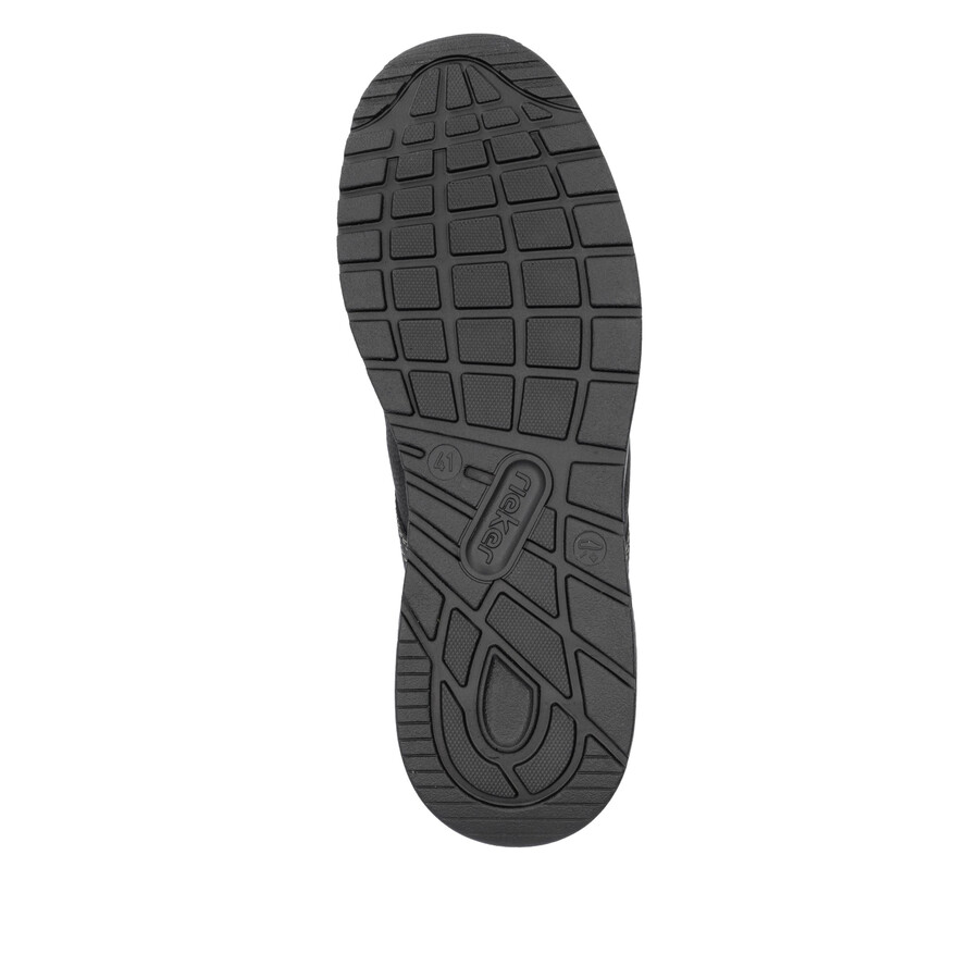 chaussures élastiques noires pour hommes rieker b1051-00