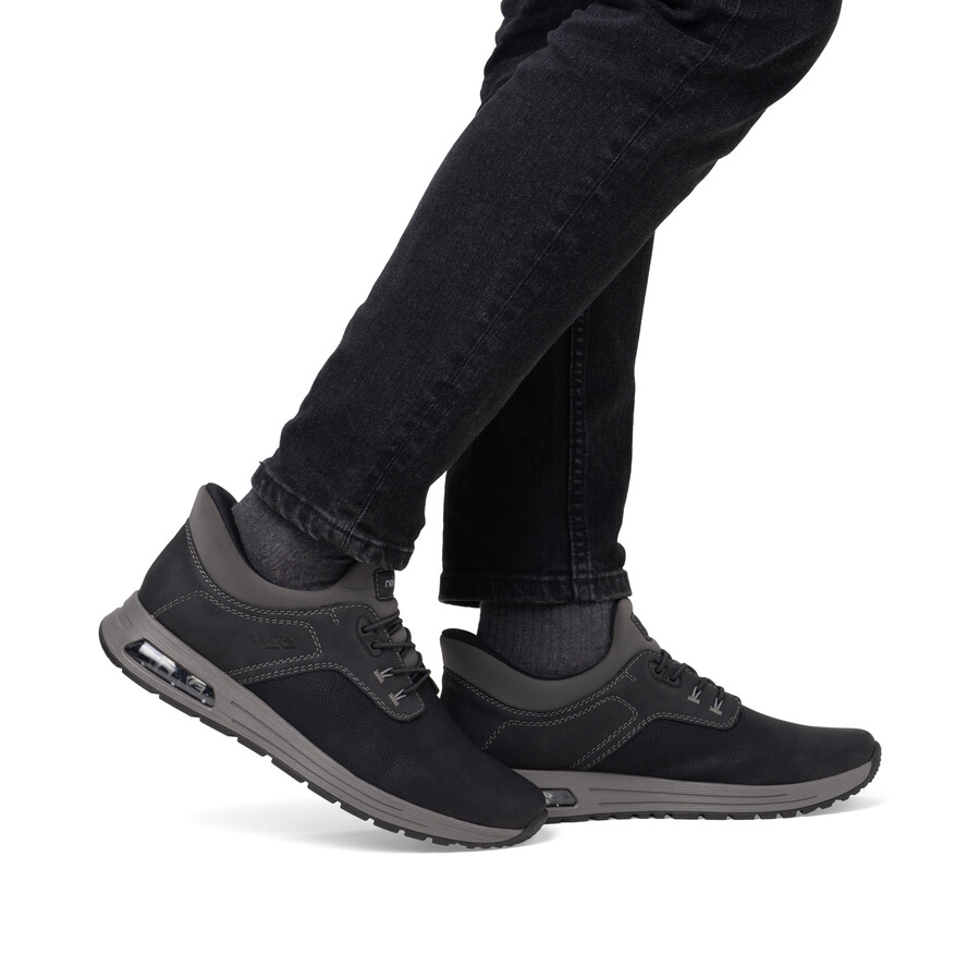 chaussures élastiques noires pour hommes rieker b1051-00